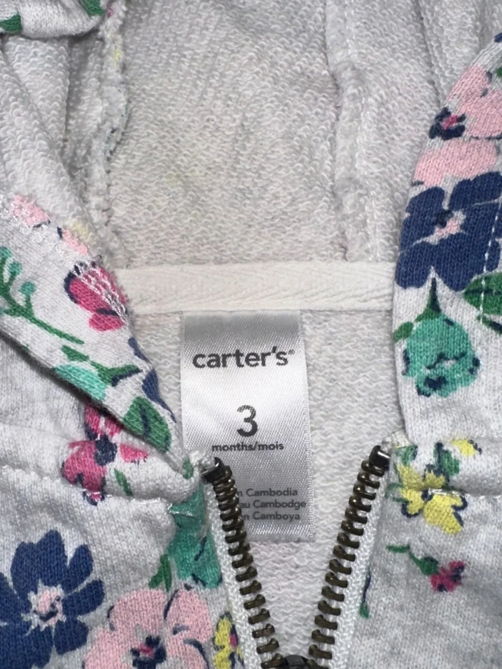 Floral Girls Carter’s Outfit Set size 3M vintage retired set